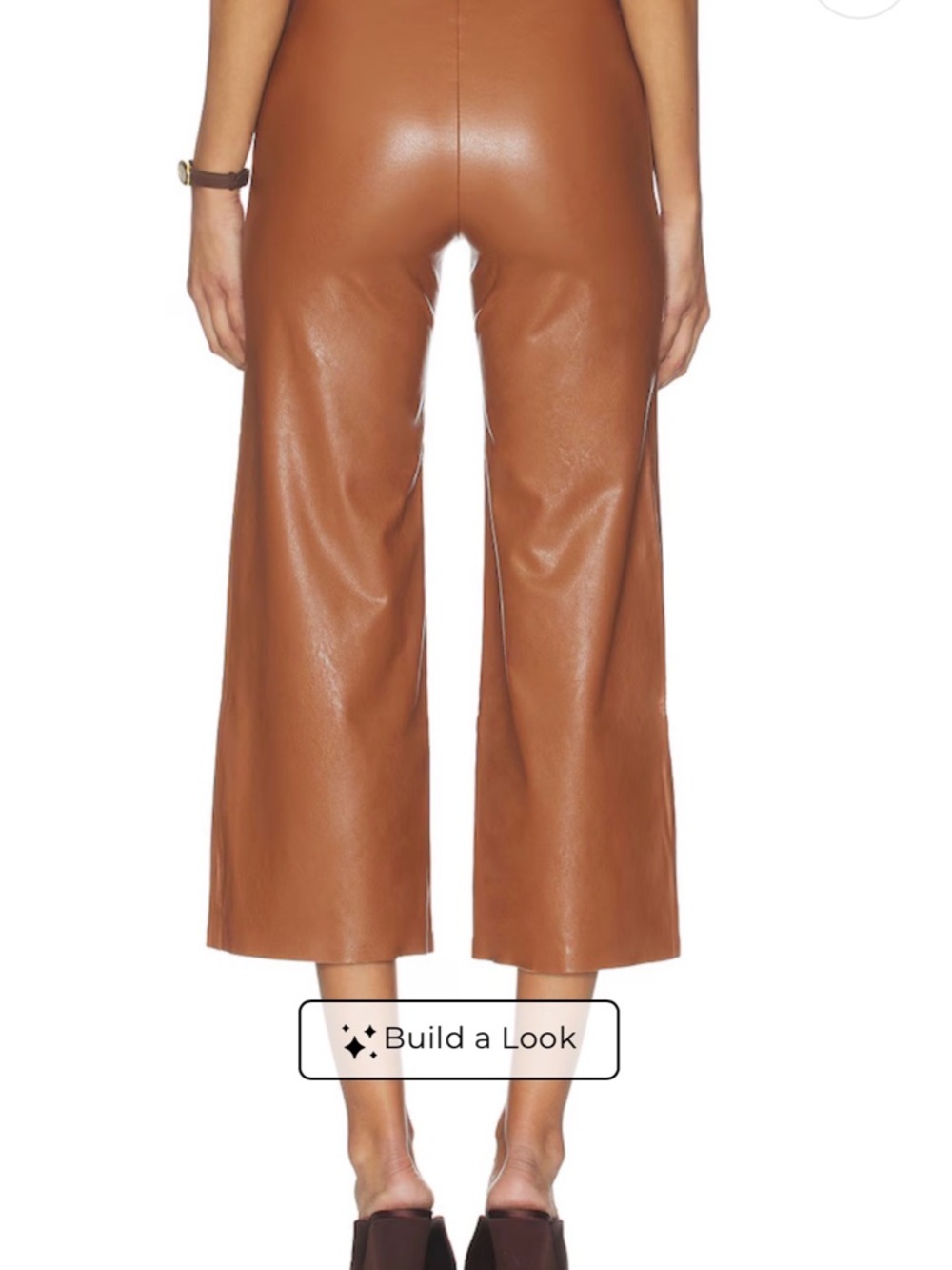 Women’s Commando faux leather pants cognac size small